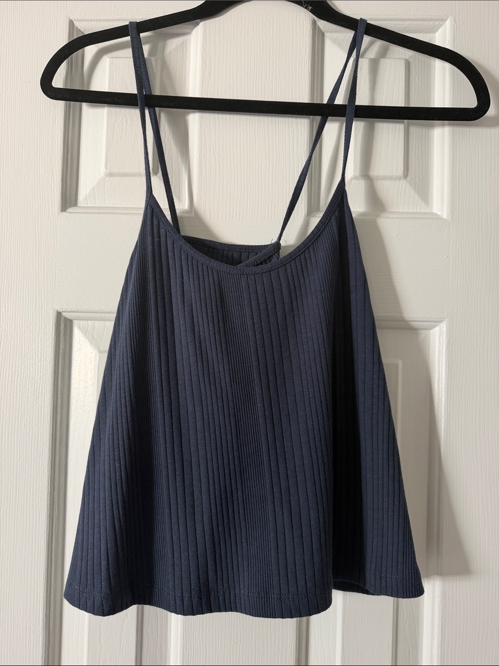 Roxy Navy Ribbed Spaghetti Strap Camisole